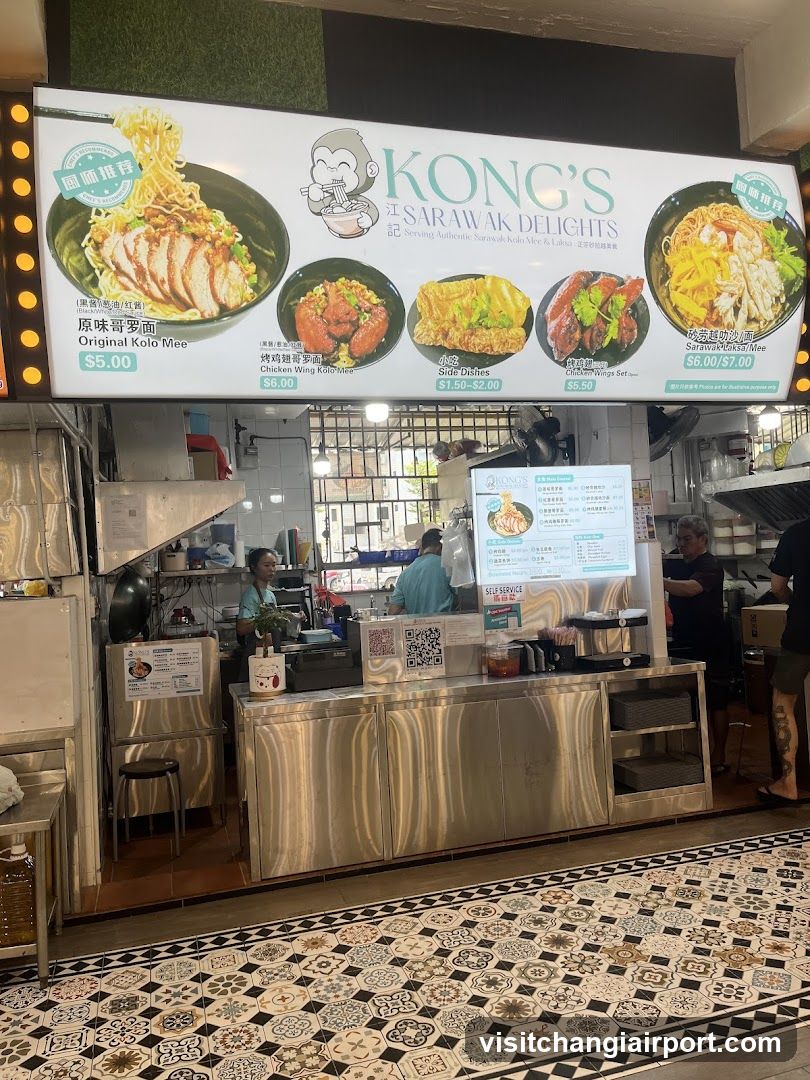Kong's Sarawak Delights Food Stall Interior
