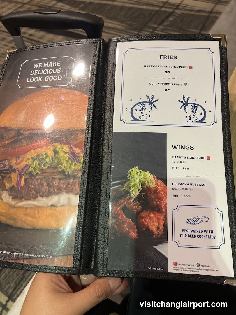 Harry's Burger & Wings Menu