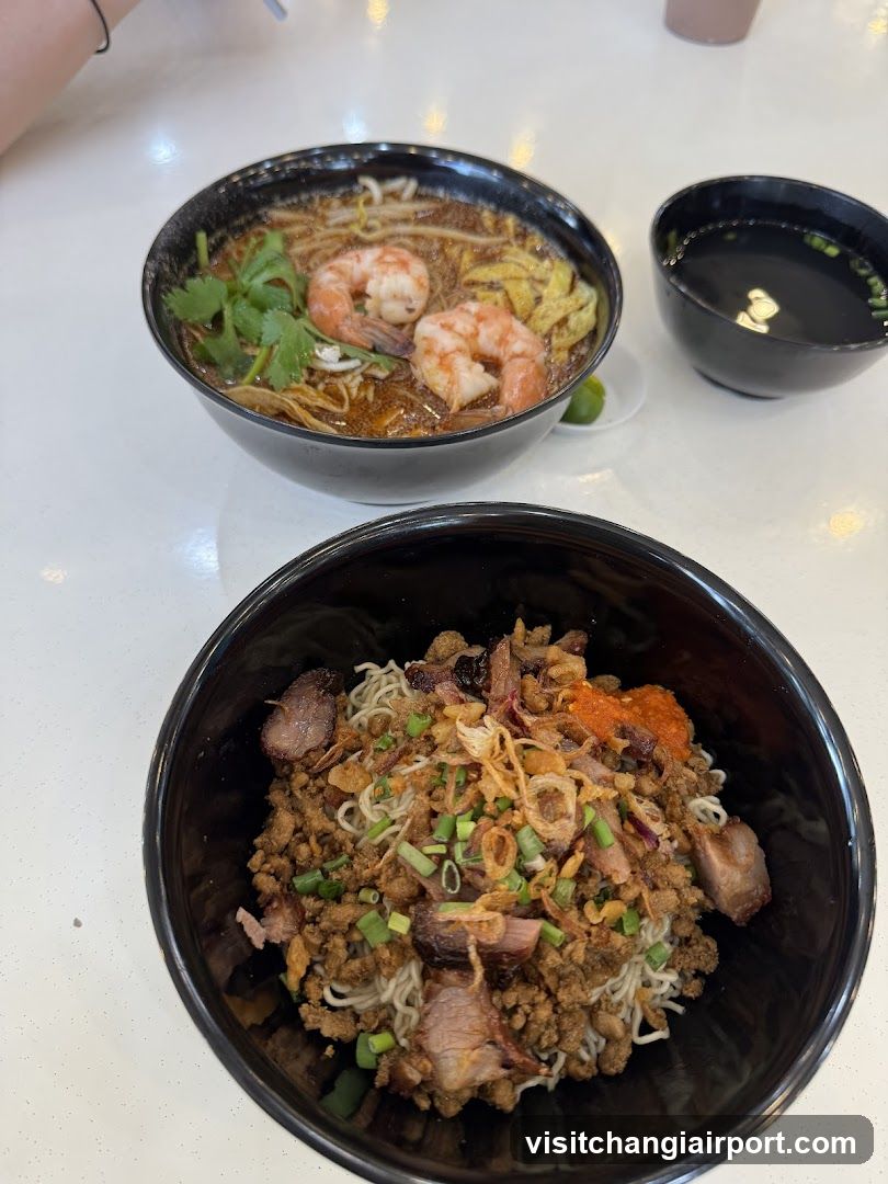 Noodle Bowls on Table