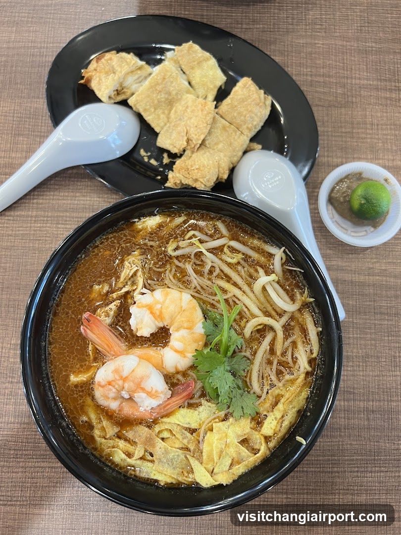 Noodle Dish with Shrimp and Fried Dough