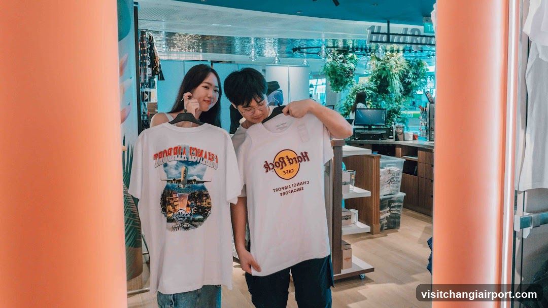 T-shirt Display in Store Interior