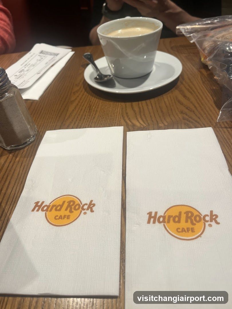 Hard Rock Cafe Interior Table Setting