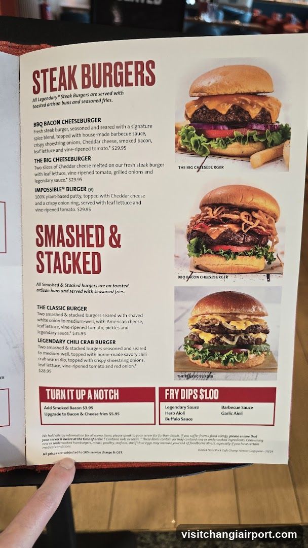 Steak Burgers & Smashed & Stacked Menu