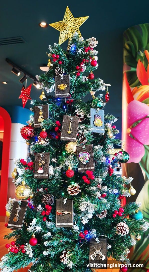 Christmas Tree with Merchandise Ornaments