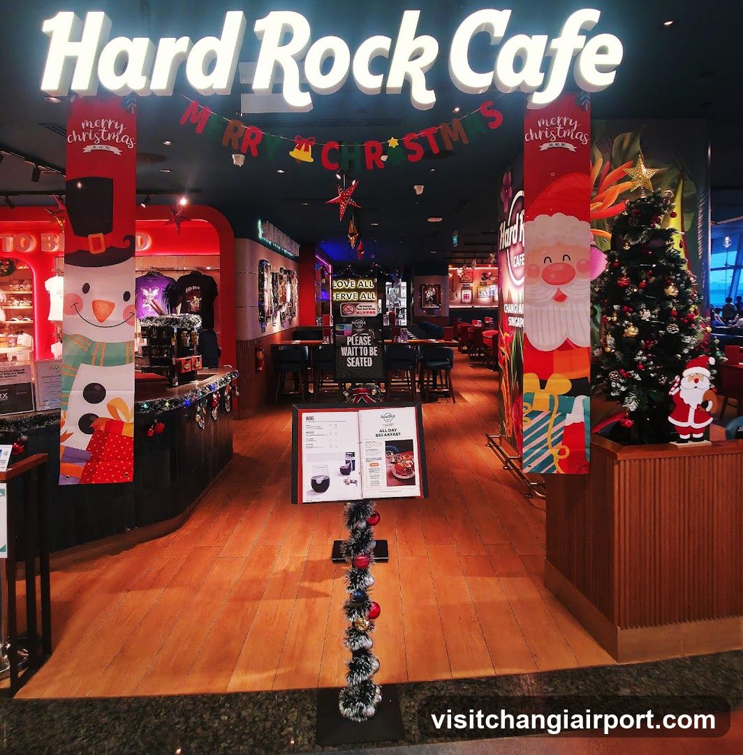 Hard Rock Cafe Christmas Interior