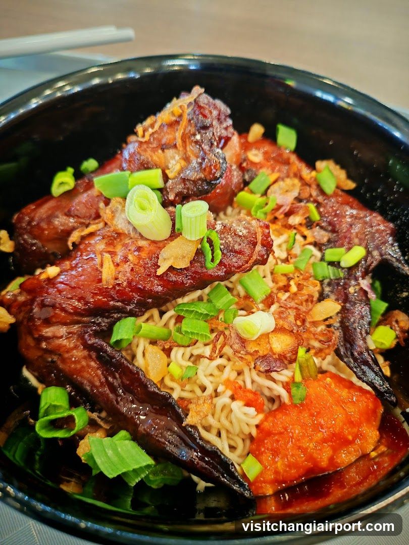 Spicy Chicken Wings with Noodles