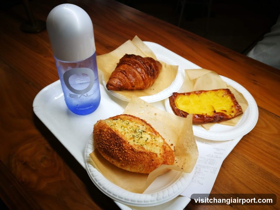 Breakfast Tray with Pastries and Drink