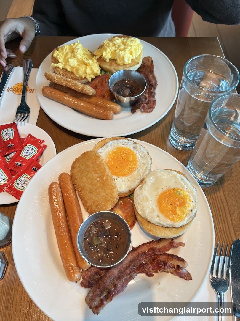 Breakfast Spread at a Cafe
