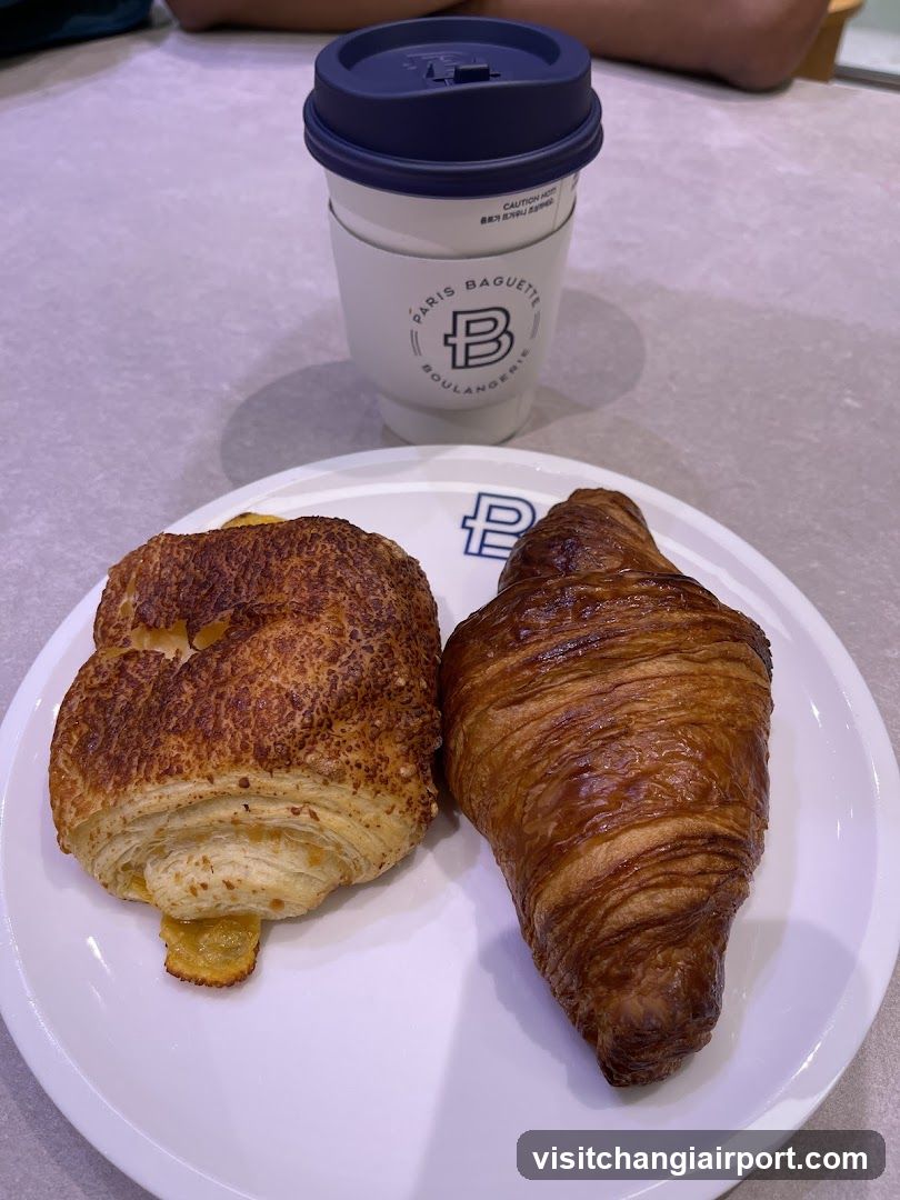 Paris Baguette Croissants and Coffee