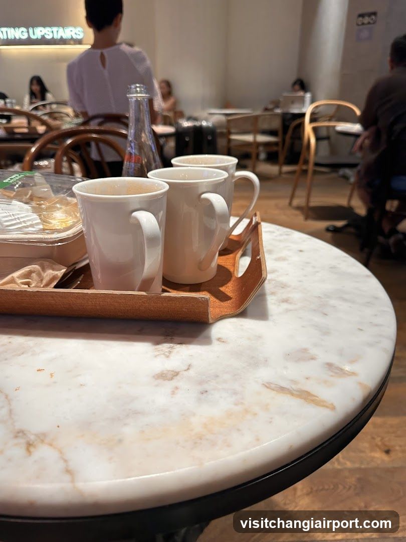Coffee Mugs on Marble Table