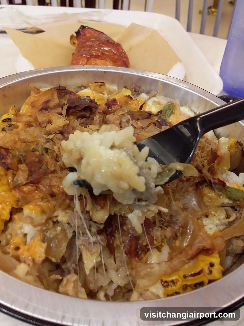 Grilled Rice Bowl with Toppings