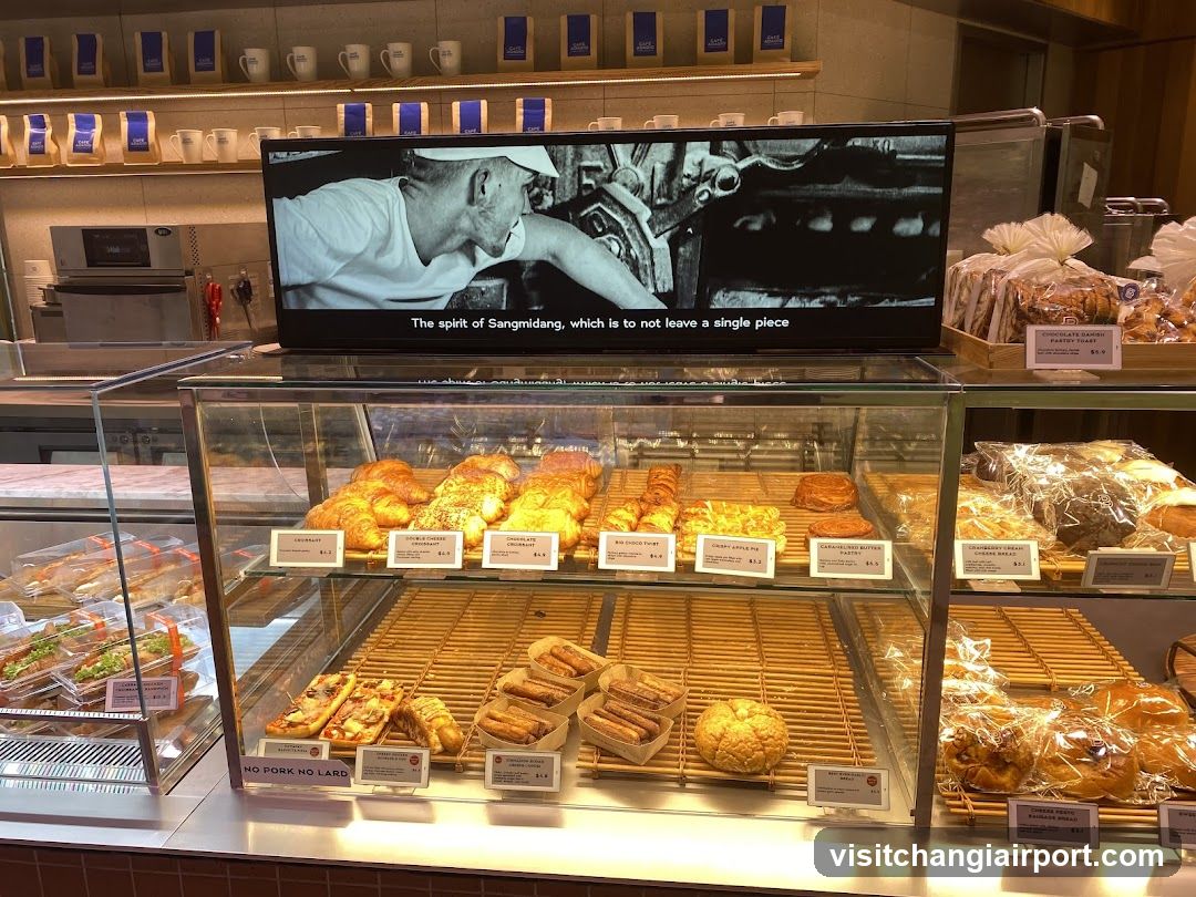 Bakery Display with TV Screen