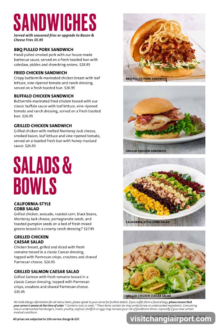 Sandwiches & Salads Menu