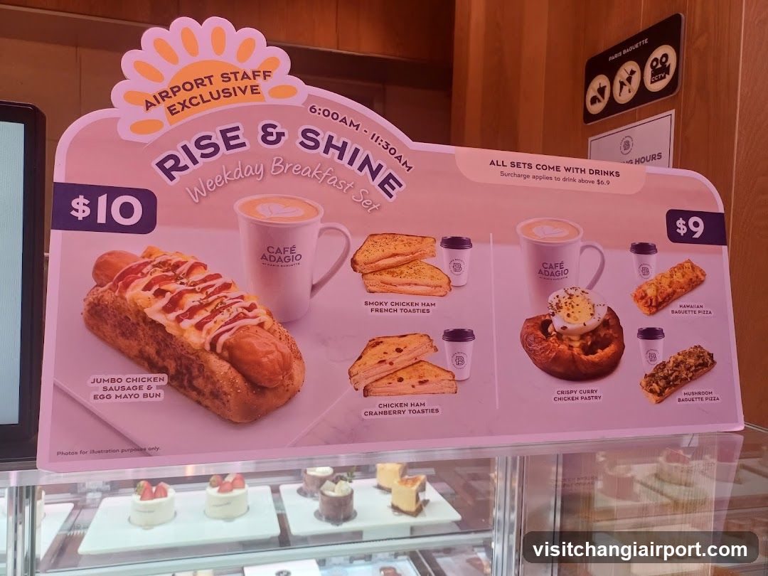 Airport Staff Exclusive Rise & Shine Weekday Breakfast Set
